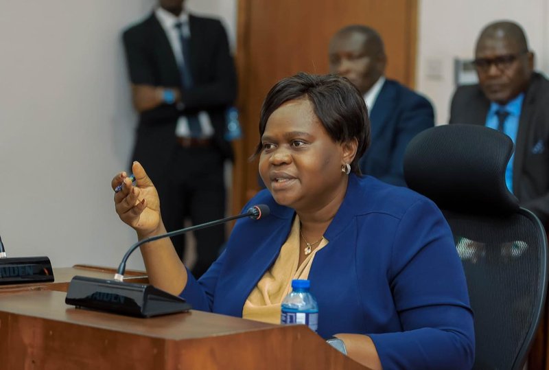 Homa Bay Governor Gladys Wanga who announced the name Public works CEC Onyango Otieno as her pick to replace Oyugi Magwanga. Photo/Courtesy
