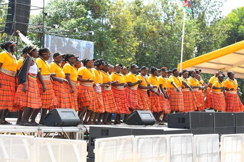 Dancers from West Pokot stage a performance during the Kalenjin Music Festival third edition at Eldoret last year