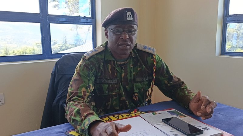 Bomet East Sub-County Police Commander Michael Singa who confirmed the shocking incident in an interview with the press in his office