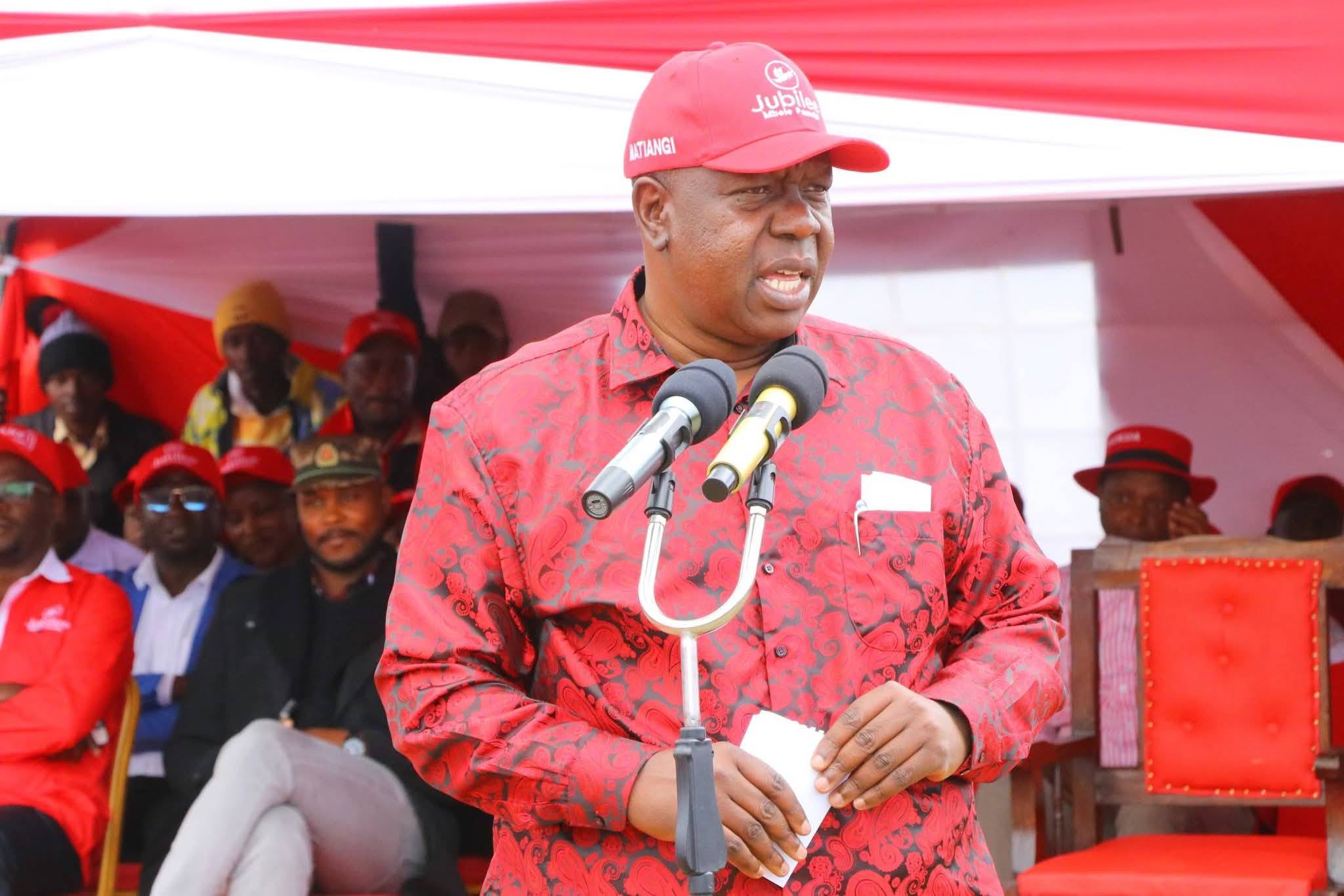 Matiang’i Rallies Jubilee Base, Opens Nyandarua Headquarters in Ol’Kalou