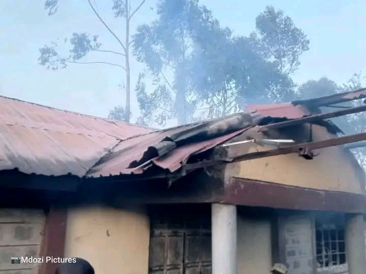 Over 100 Students Lose Property as Fire Destroys Dormitory at Olbutyo Boys High School