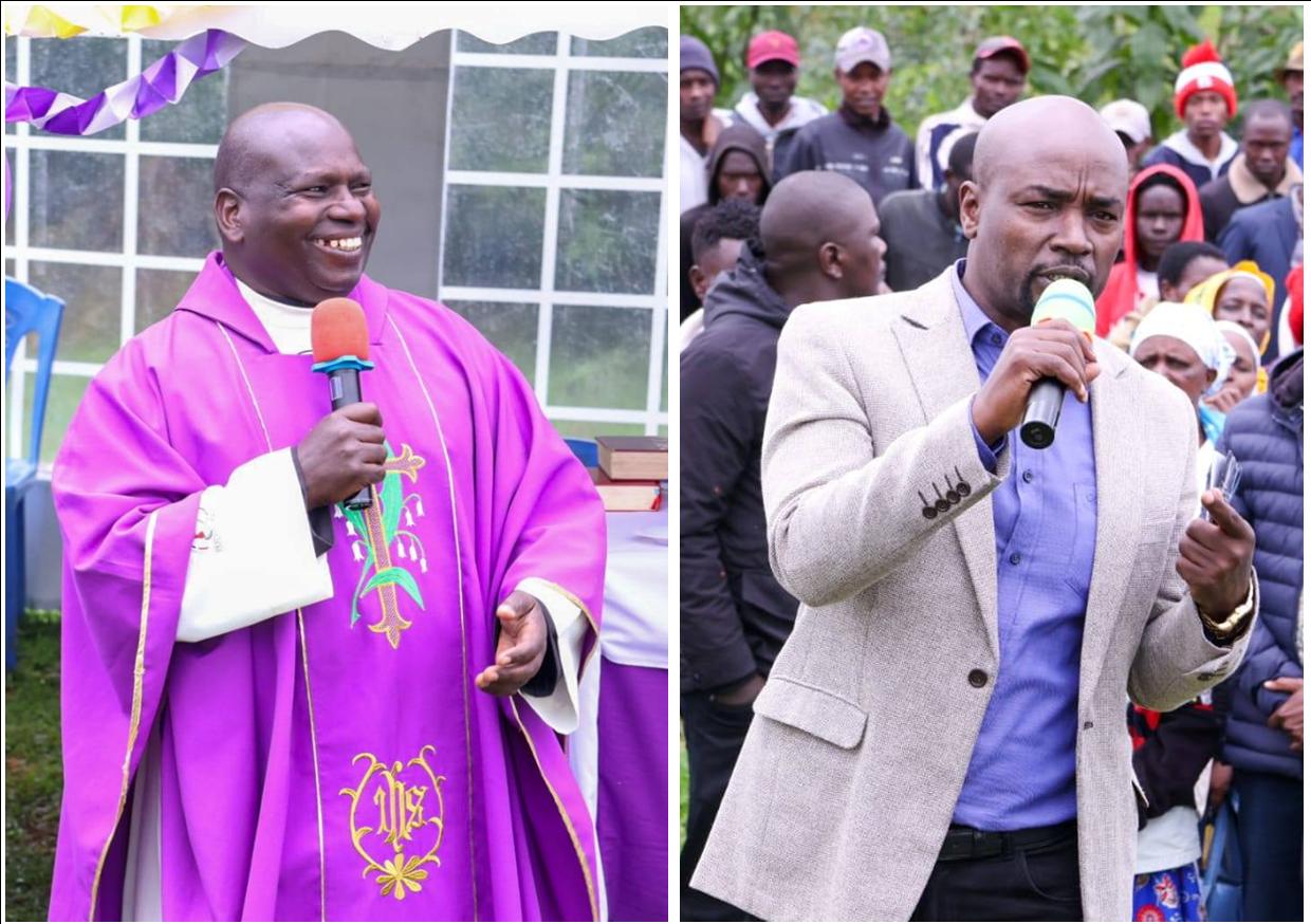 Governor Barchok and Priest Who Sought His Impeachment Share Stage